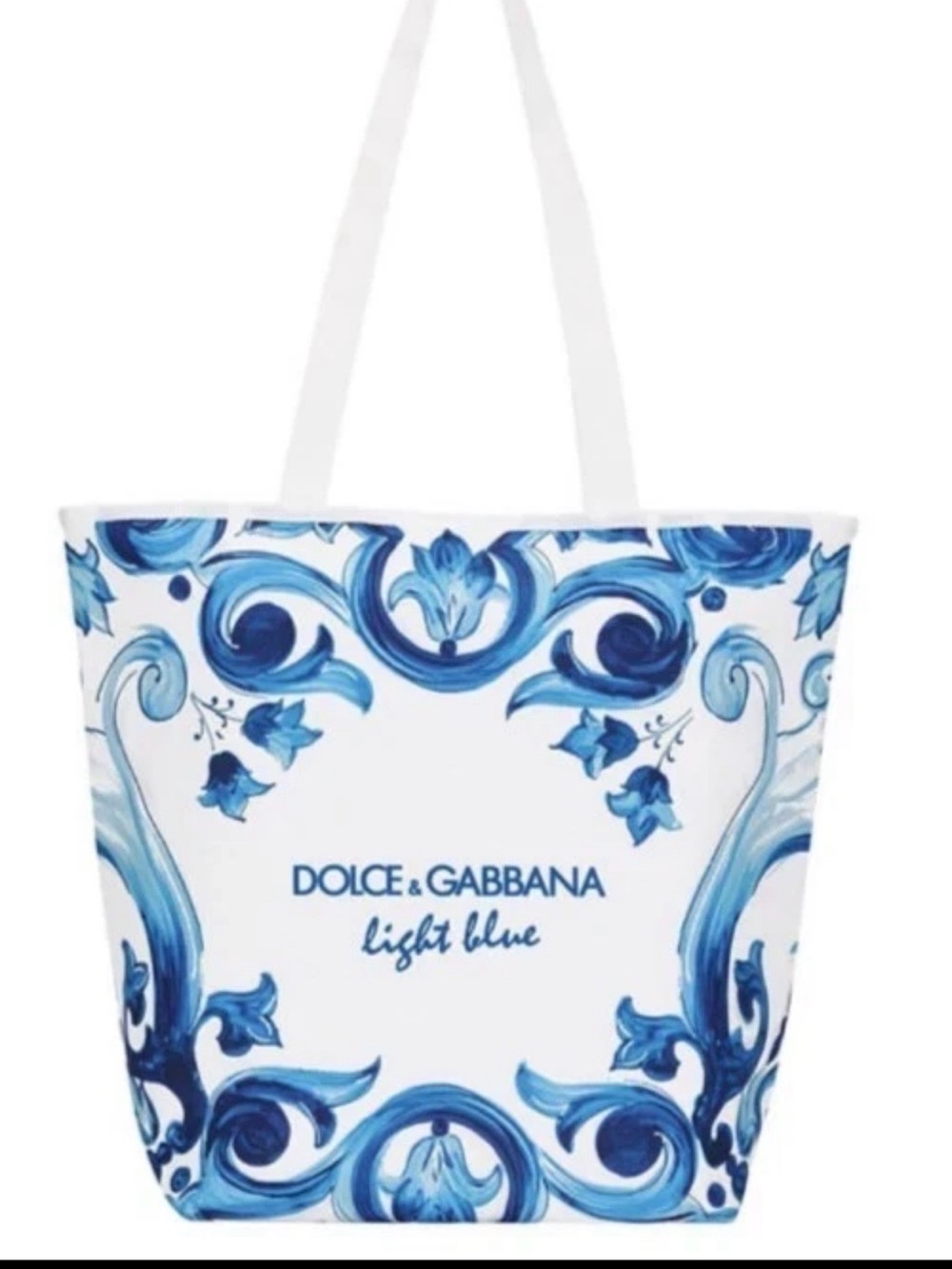 Dolce & Gabbana White and Blue Tote